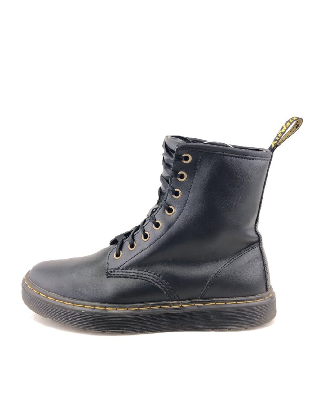 Dr. Martens Zavala Black Leather Combat Boots 8
